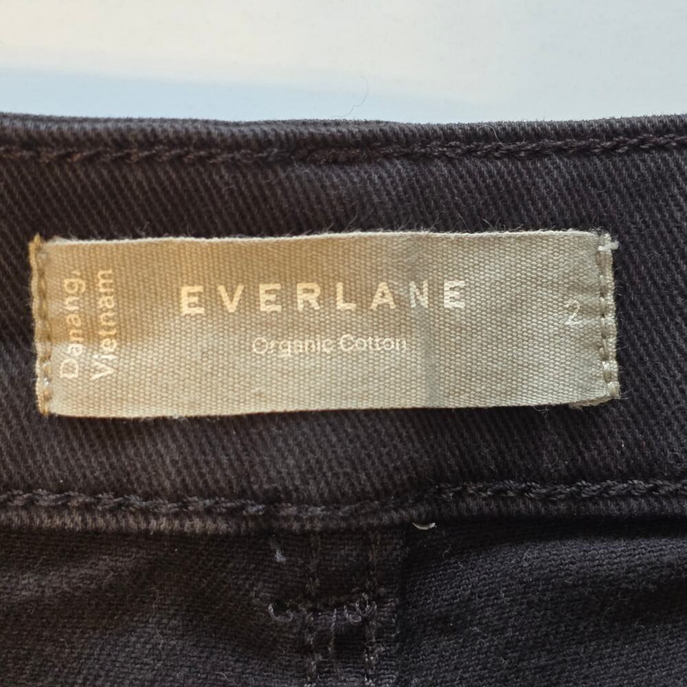 Everlane The Utility Barrel Pant Womens Size 2 Black Cropped High Rise Casual - Picture 3 of 12